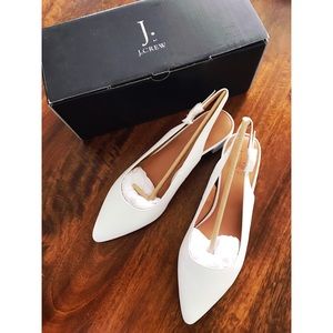 [Jcrew] leather slingback heel